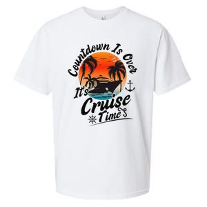 Countdown Is Over ItS Cruise Time Family Cruising Couples Sueded Cloud Jersey T-Shirt