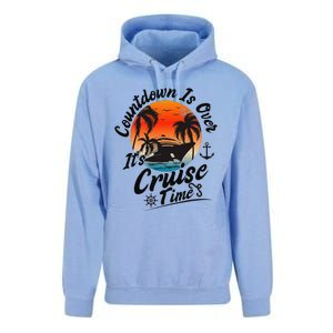 Countdown Is Over ItS Cruise Time Family Cruising Couples Unisex Surf Hoodie