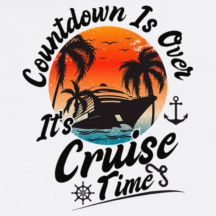 Countdown Is Over ItS Cruise Time Family Cruising Couples Cooling Performance Crew T-Shirt