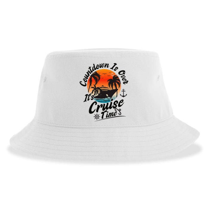 Countdown Is Over ItS Cruise Time Family Cruising Couples Sustainable Bucket Hat