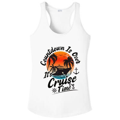 Countdown Is Over ItS Cruise Time Family Cruising Couples Ladies PosiCharge Competitor Racerback Tank