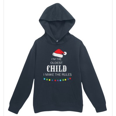 Christmas I'm Oldest Child I Make The Rules Christmas Lights Xmas Urban Pullover Hoodie