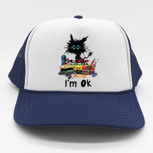 Cats Im Ok Funny Quilting Love Cats Trucker Hat