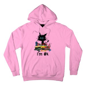 Cats Im Ok Funny Quilting Love Cats Hoodie