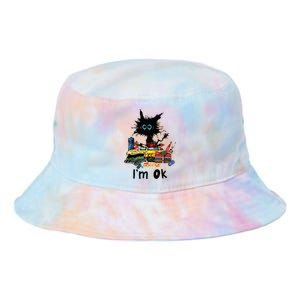 Cats Im Ok Funny Quilting Love Cats Tie Dye Newport Bucket Hat