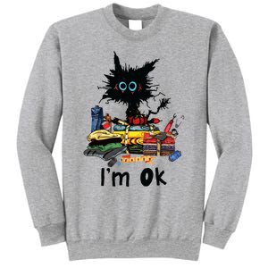 Cats Im Ok Funny Quilting Love Cats Sweatshirt