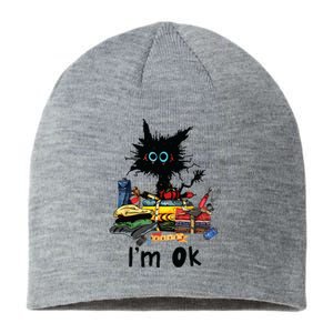 Cats Im Ok Funny Quilting Love Cats Sustainable Beanie