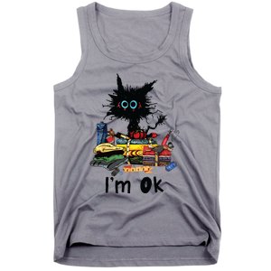 Cats Im Ok Funny Quilting Love Cats Tank Top