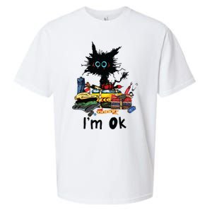 Cats Im Ok Funny Quilting Love Cats Sueded Cloud Jersey T-Shirt