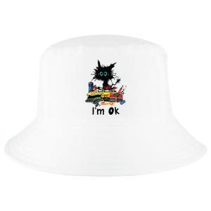 Cats Im Ok Funny Quilting Love Cats Cool Comfort Performance Bucket Hat