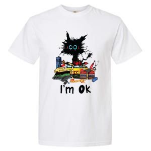 Cats Im Ok Funny Quilting Love Cats Garment-Dyed Heavyweight T-Shirt