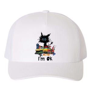 Cats Im Ok Funny Quilting Love Cats Yupoong Adult 5-Panel Trucker Hat