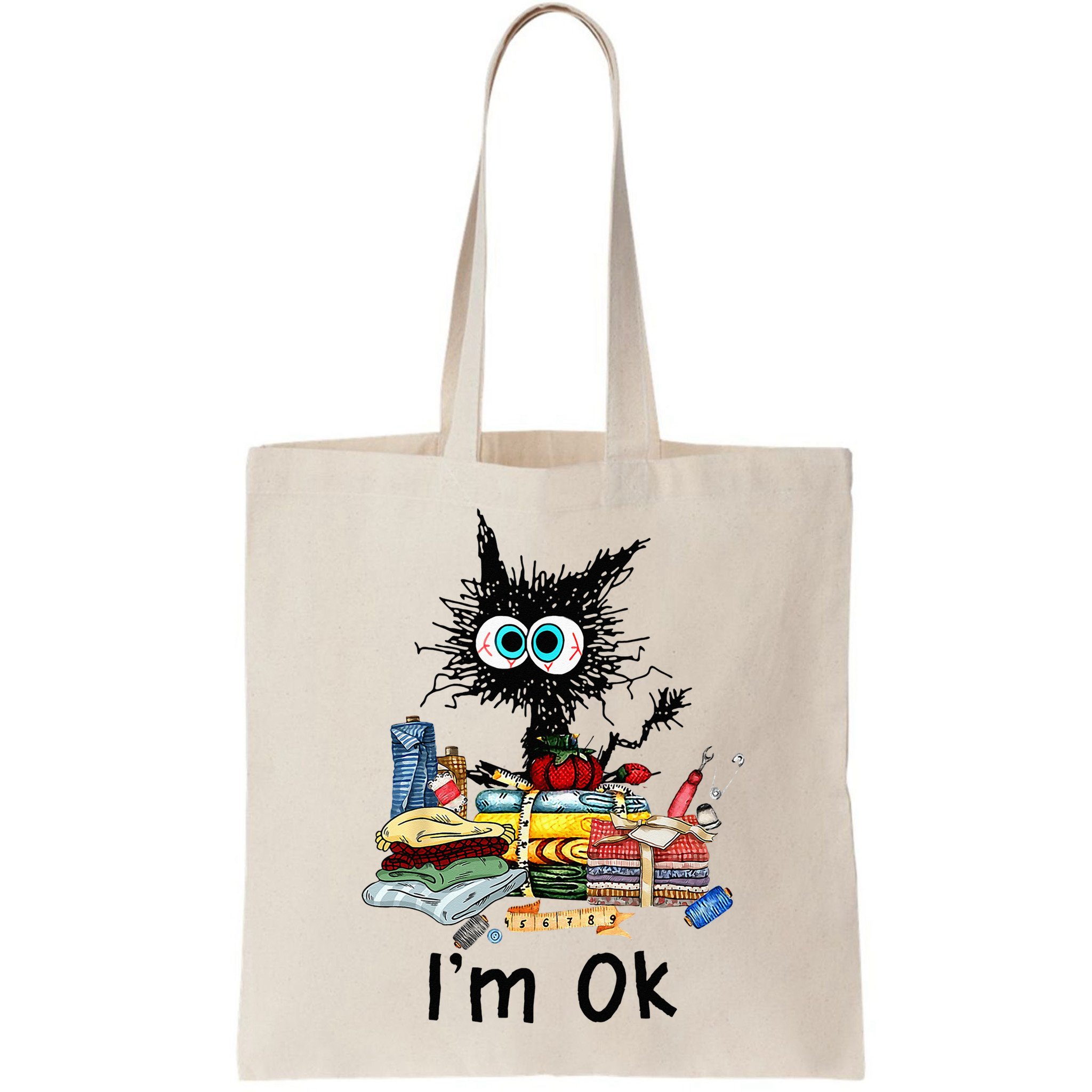 Cats Im Ok Funny Quilting Love Cats Bag