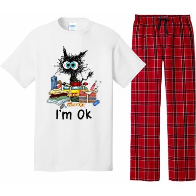 Cats Im Ok Funny Quilting Love Cats Pajama Set