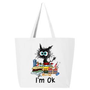 Cats Im Ok Funny Quilting Love Cats 25L Jumbo Tote