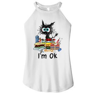 Cats Im Ok Funny Quilting Love Cats Women's Perfect Tri Rocker Tank