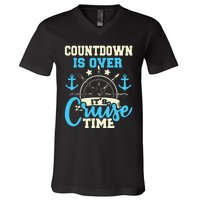 Countdown Is Over ItS Cruise Time Cruising Lover Cruiser V-Neck T-Shirt