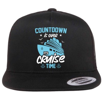 Countdown Is Over Its Cruise Time Critic Pirate Gift Flatbill Hat