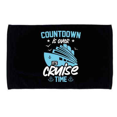 Countdown Is Over Its Cruise Time Critic Pirate Gift Microfiber Hand Towel