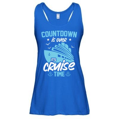 Countdown Is Over Its Cruise Time Critic Pirate Gift Ladies Essential Flowy Tank