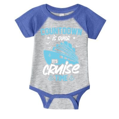 Countdown Is Over Its Cruise Time Critic Pirate Gift Infant Baby Jersey Bodysuit