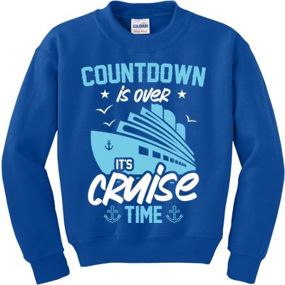 Countdown Is Over Its Cruise Time Critic Pirate Gift Kids Sweatshirt