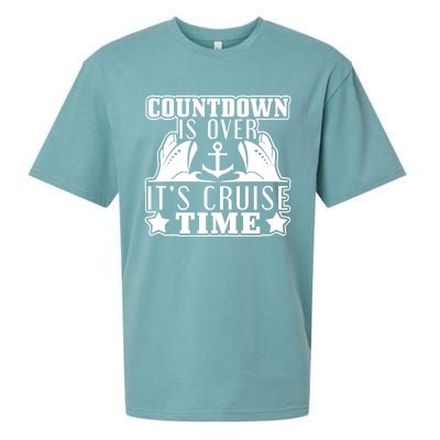 Countdown Is Over Its Cruise Time Holiday Gift Sueded Cloud Jersey T-Shirt