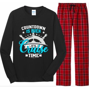 Countdown Is Over Its Cruise Time Summer Matching Cruise Gift Long Sleeve Pajama Set