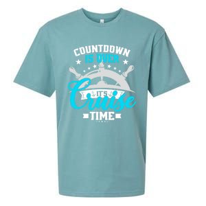 Countdown Is Over Its Cruise Time Summer Matching Cruise Gift Sueded Cloud Jersey T-Shirt