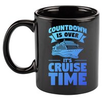 Countdown Is Over Its Cruise Time Vacation Gift 11oz C Handle Ceramic Mug