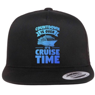 Countdown Is Over Its Cruise Time Vacation Gift Flatbill Hat