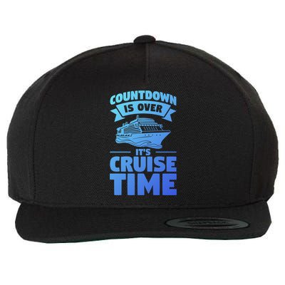 Countdown Is Over Its Cruise Time Vacation Gift Wool Snapback Cap