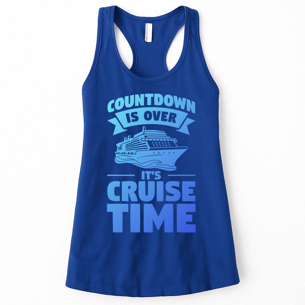 Countdown Is Over Its Cruise Time Vacation Gift Womens Tank Top