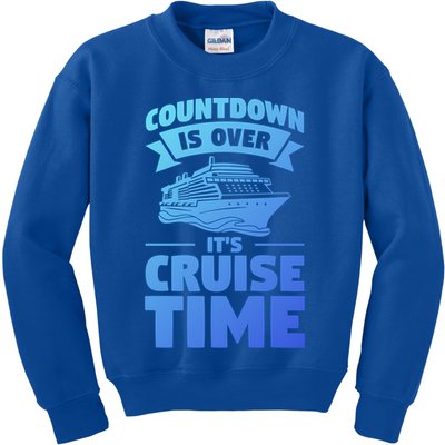 Countdown Is Over Its Cruise Time Vacation Gift Kids Sweatshirt