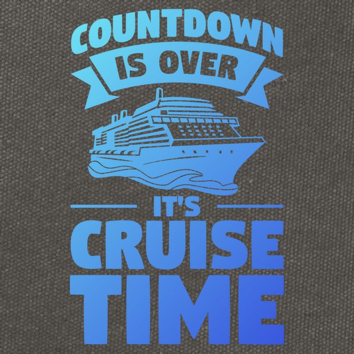 Countdown Is Over Its Cruise Time Vacation Gift Cotton Canvas Backpack