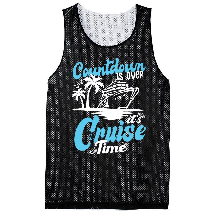 Countdown Is Over It's Cruise Time Cruise Vacation Cruising Mesh Reversible Basketball Jersey Tank