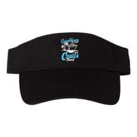 Countdown Is Over It's Cruise Time Cruise Vacation Cruising Valucap Bio-Washed Visor