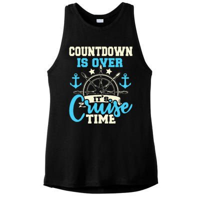 Countdown Is Over Its Cruise Time Cruising Lover Cruiser Ladies PosiCharge Tri-Blend Wicking Tank