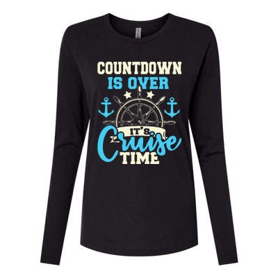 Countdown Is Over Its Cruise Time Cruising Lover Cruiser Womens Cotton Relaxed Long Sleeve T-Shirt