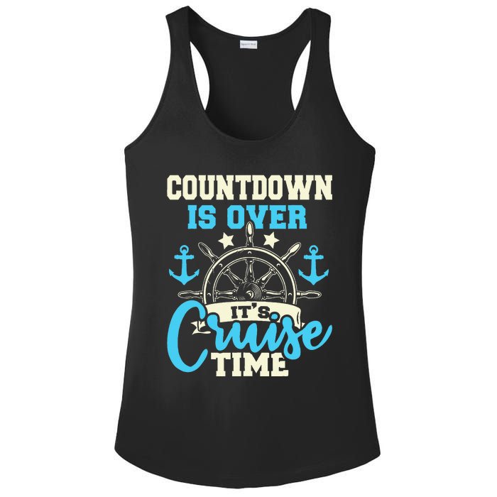 Countdown Is Over Its Cruise Time Cruising Lover Cruiser Ladies PosiCharge Competitor Racerback Tank