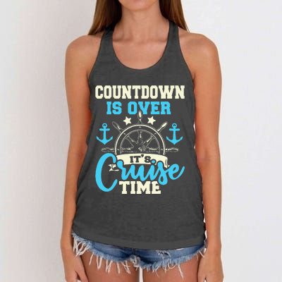 Countdown Is Over It's Cruise Time Cruising Lover Cruiser Women's Knotted Racerback Tank