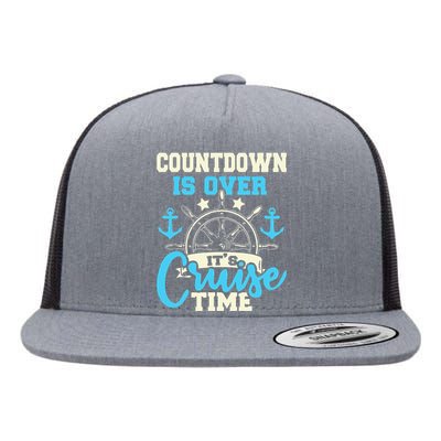 Countdown Is Over It's Cruise Time Cruising Lover Flat Bill Trucker Hat