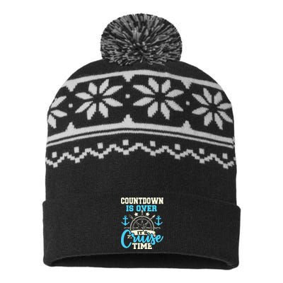 Countdown Is Over It's Cruise Time Cruising Lover USA-Made Snowflake Beanie