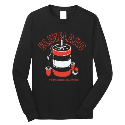 Cleveland It’s One O’clock Somewhere Long Sleeve Shirt