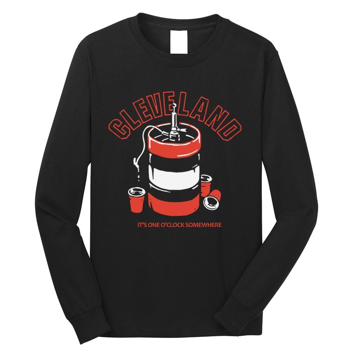 Cleveland It’s One O’clock Somewhere Long Sleeve Shirt