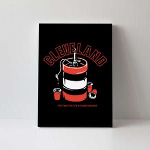 Cleveland It’s One O’clock Somewhere Canvas