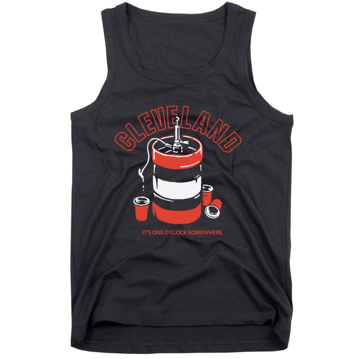 Cleveland It’s One O’clock Somewhere Tank Top