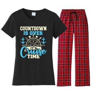 Countdown Is Over Its Cruise Time Cruising Lover Cruiser Women's Flannel Pajama Set