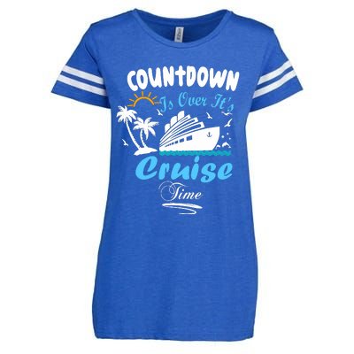 Countdown Is Over ItS Cruise Time Family Cruise Enza Ladies Jersey Football T-Shirt