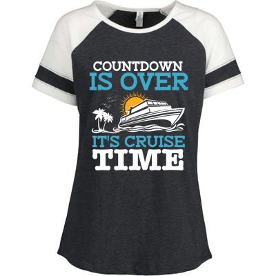 Countdown Is Over Its Cruise Time Cruising Lover Cruiser Enza Ladies Jersey Colorblock Tee